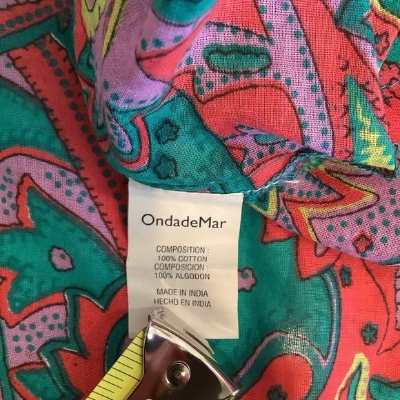 OndadeMar Colorful Swim Coverup with Embroidery - Picture 7 of 7